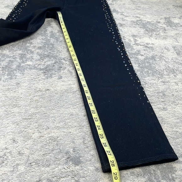 NWT AG Adriano Goldschmied Studded Isabelle High Rise Straight Leg Crop Jeans 26 - Picture 10 of 16